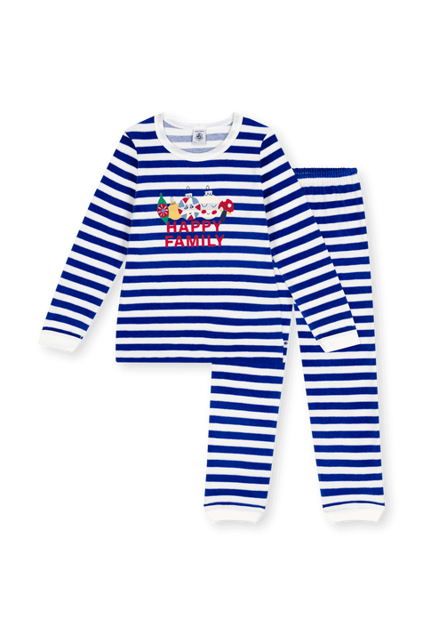 סט פיג'מה קטיפה - גילאי 2-5 שנים PETIT BATEAU