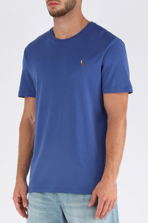 חולצת טי קצרה עם לוגו רקום POLO RALPH LAUREN