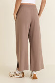 תמונת דוגמן אחורית של Stretch Woven High-Rise Wide-Leg Cropped Pant