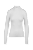תמונה קידמית של Joseph Roll Neck Silk Stretch in Ivory