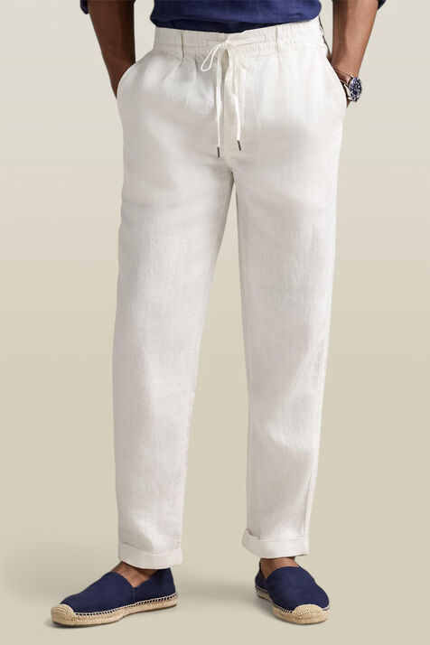 מכנסיים ארוכים מפשתן POLO RALPH LAUREN