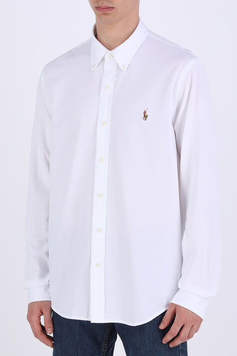 חולצת אוקספורד קלאסית בלבן POLO RALPH LAUREN
