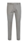 תמונה קידמית של Classic Straight Flat Pants in Grey