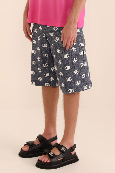 מכנסי ברמודה לוגומאניים DOLCE & GABBANA