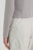 תמונת תקריב דוגמן של Classic-Fit Cotton-Blend Mock Neck Long-Sleeve Shirt