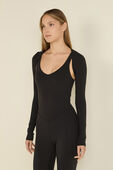 תמונת דוגמן קידמית של Long-Sleeve Crewneck Shrug