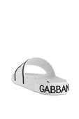תמונה אחורית של Crown Logo Slides in White and Black
