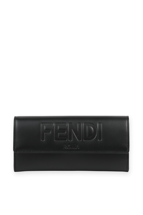 King Wallet in Black Leather FENDI