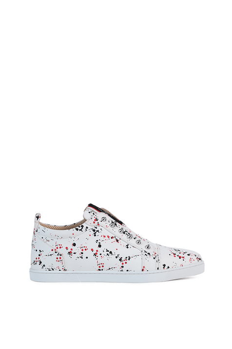 סניקרס עם ניטים וכתמי צבע CHRISTIAN LOUBOUTIN