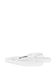 תמונה אחורית של Flip Flops in White