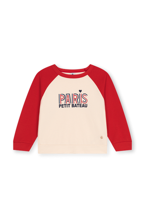 סווטישרט פריז - גילאי 6-12 שנים PETIT BATEAU