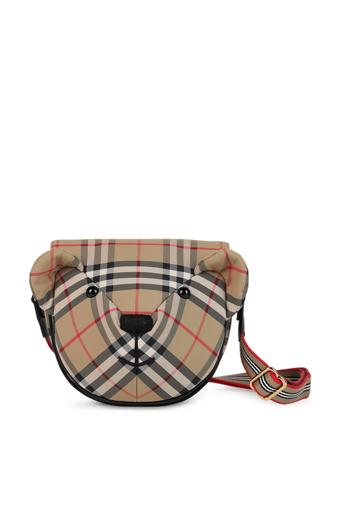 תי צד דובי עם הדפס משבצות BURBERRY