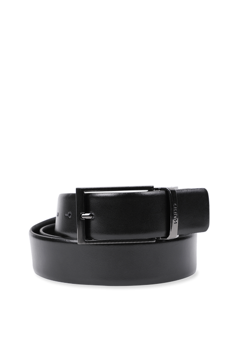 Grad Leather Belt in Black HUGO