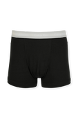 תמונה אחורית של 3pack Trunks With Logo Waistband in Black