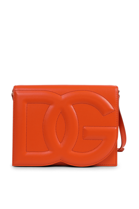 תיק קרוס מעור עם לוגו מונוגרמי DOLCE & GABBANA
