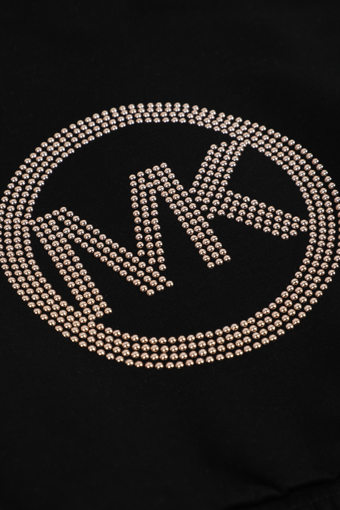 סווטשירט קפוצ'ון עם לוגו נוצץ - גיל 14 MICHAEL KORS KIDS