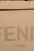 תמונת תקריב של Sunshine Canvas Large Bag in Beige