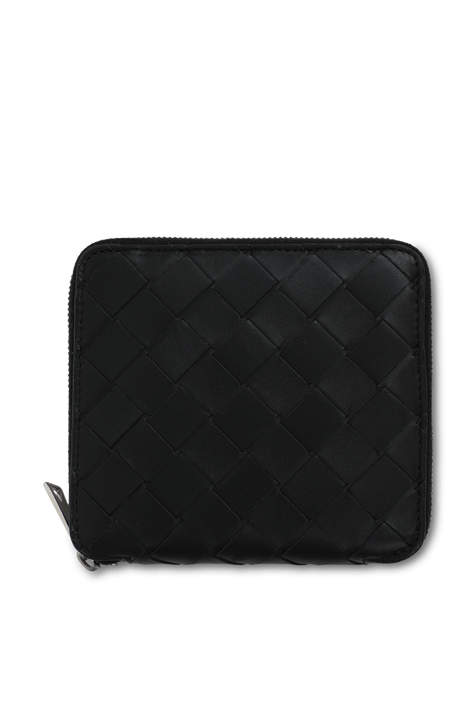 ארנק מרוכסן מעור קלוע BOTTEGA VENETA