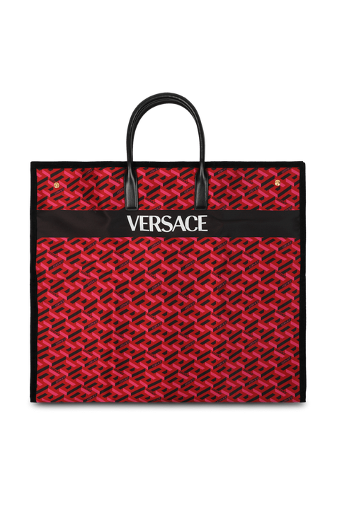 מתלה בגדים לנסיעות בפרינט מונוגרמי VERSACE