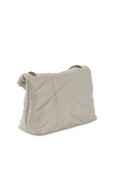 תמונה אחורית של Puffer Toy Bag In Quilted White Leather