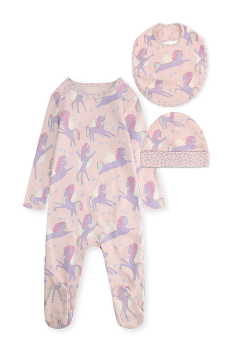 סט אוברול כובע וסינר - גילאי 3-24 חודשים STELLA McCARTNEY KIDS