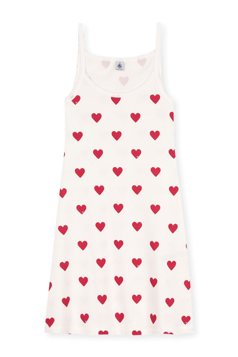כתונת לילה בהדפס לבבות PETIT BATEAU