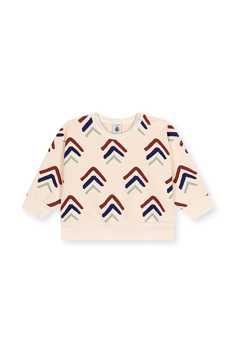 סווטשירט מכותנה אורגנית - גילאי 18-36 חודשים PETIT BATEAU