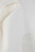 תמונה אחורית של Knit Midi Dress in White