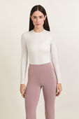Nulu Crewneck Long-Sleeve Bodysuit תמונת דוגמן קידמית של Nulu Crewneck Long-Sleeve Bodysuit