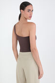 תמונת דוגמן אחורית של Nulu™ Asymmetrical Bodysuit