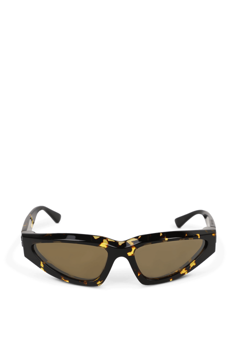 משקפי שמש מנומרים עם מסגרת משולשת BOTTEGA VENETA