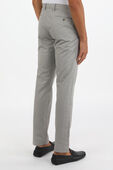 תמונת דוגמן אחורית של Classic Straight Flat Pants in Grey