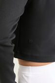 תמונת תקריב דוגמן של Stretch Cotton Long-Sleeve Polo Shirt