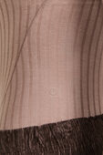 תמונת תקריב דוגמן של Wundermost Ribbed Wool Crewneck Long-Sleeve Bodysuit