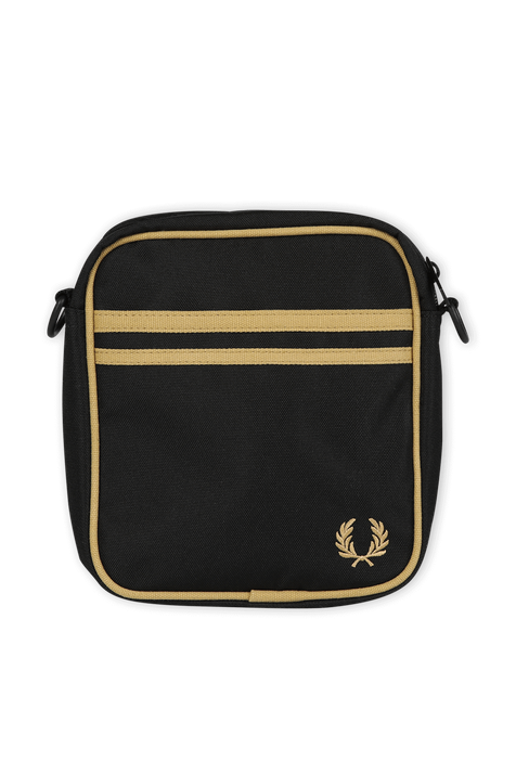 תיק צד בגווני שחור וזהב FRED PERRY