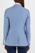 תמונת דוגמן אחורית של Crest Patch Blazer in Light Blue