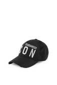 תמונה קידמית של Embroidered Cargo Baseball Cap in Black