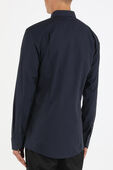 תמונת דוגמן אחורית של Elisha Straight Fit Business Shirt in Dark Blue