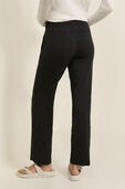 תמונת דוגמן אחורית של Soft Jersey Straight-Leg Mid-Rise Pant *Short