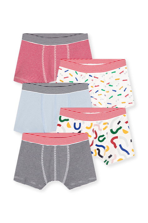 מארז חמישיית תחתוני בוקסר PETIT BATEAU