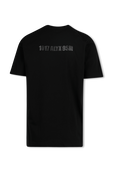 תמונה אחורית של Mirrored Logo Tee in Black