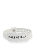 תמונה קידמית של Cash Bracelet in White Leather