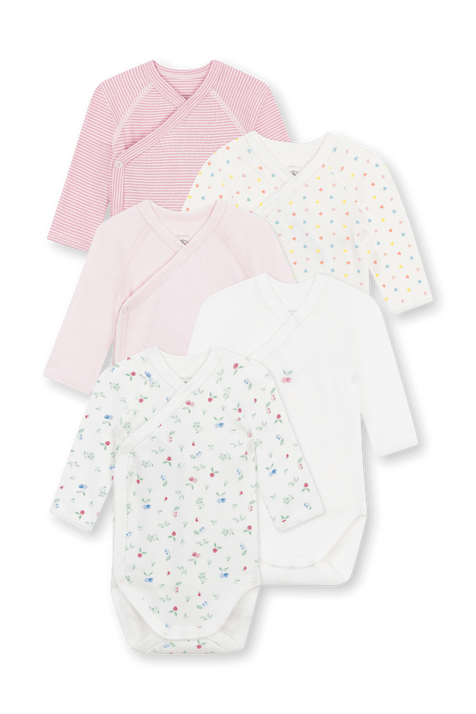 מארז חמישה בגדי גוף PETIT BATEAU
