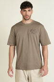 Heavyweight Cotton Jersey T-Shirt Embroider תמונת דוגמן קידמית של Heavyweight Cotton Jersey T-Shirt Embroider