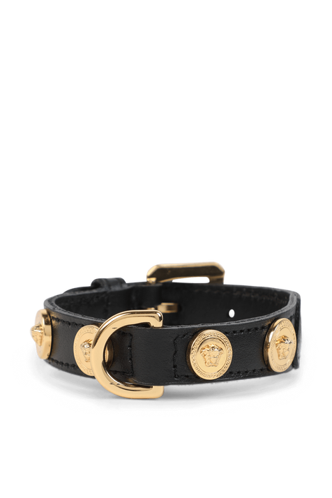 קולר לכלב בגימור עור VERSACE