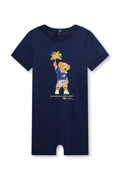 אוברול דובי קצר - גילאי 3-12 חודשים POLO RALPH LAUREN KIDS