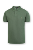 תמונה קידמית של Short Sleeve Knit Polo Shirt in Green
