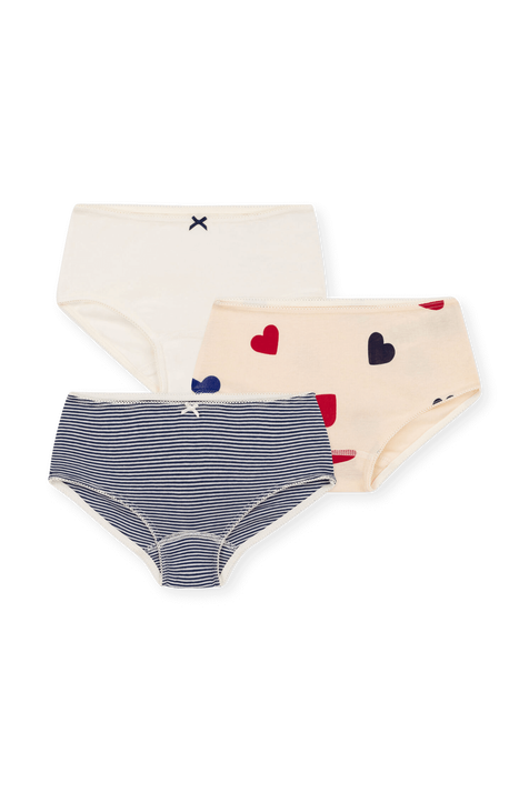 מארז שלושה זוגות תחתונים - גילאי 10-12 שנים PETIT BATEAU