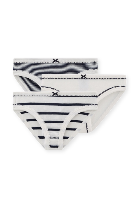 מארז שלושה תחתונים מכותנה - גילאי 10-12 שנים PETIT BATEAU