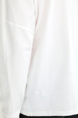 תמונת תקריב דוגמן של Pique Oversized-Fit Long-Sleeve Shirt